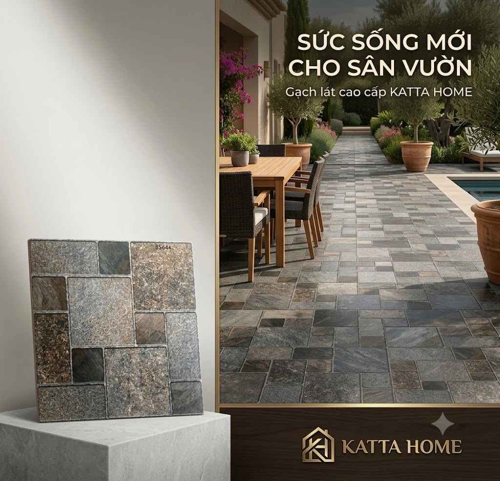 Gạch lát sân vườn ô