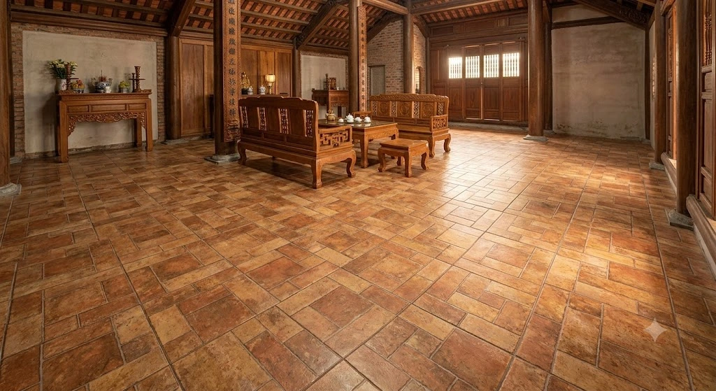 Gạch giả cổ cho nhà xưa