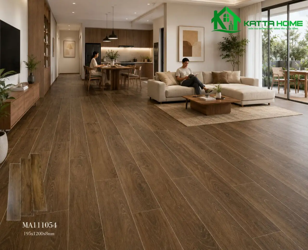 Gạch vân gỗ MA111054
