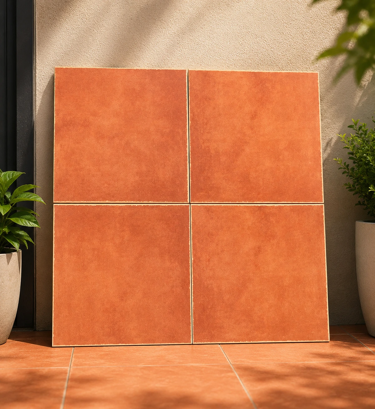 Gạch lát sân 60x60 màu đỏ đất