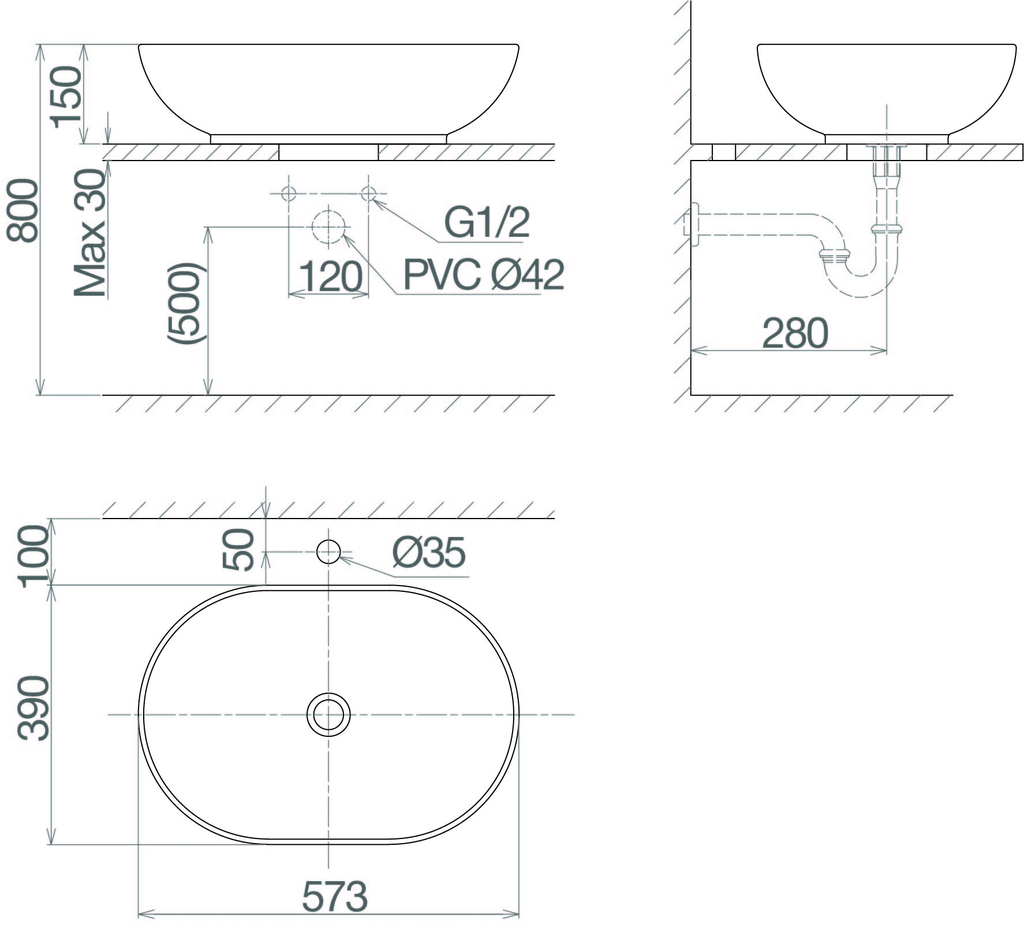 Chậu dương bàn CD15 - Ảnh 2