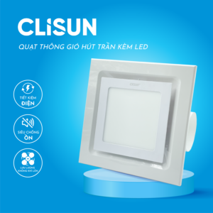 Quạt Thông Gió Hút Trần Kèm LED