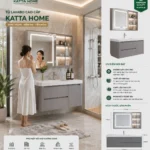 Tủ lavabo treo tường Katta Home