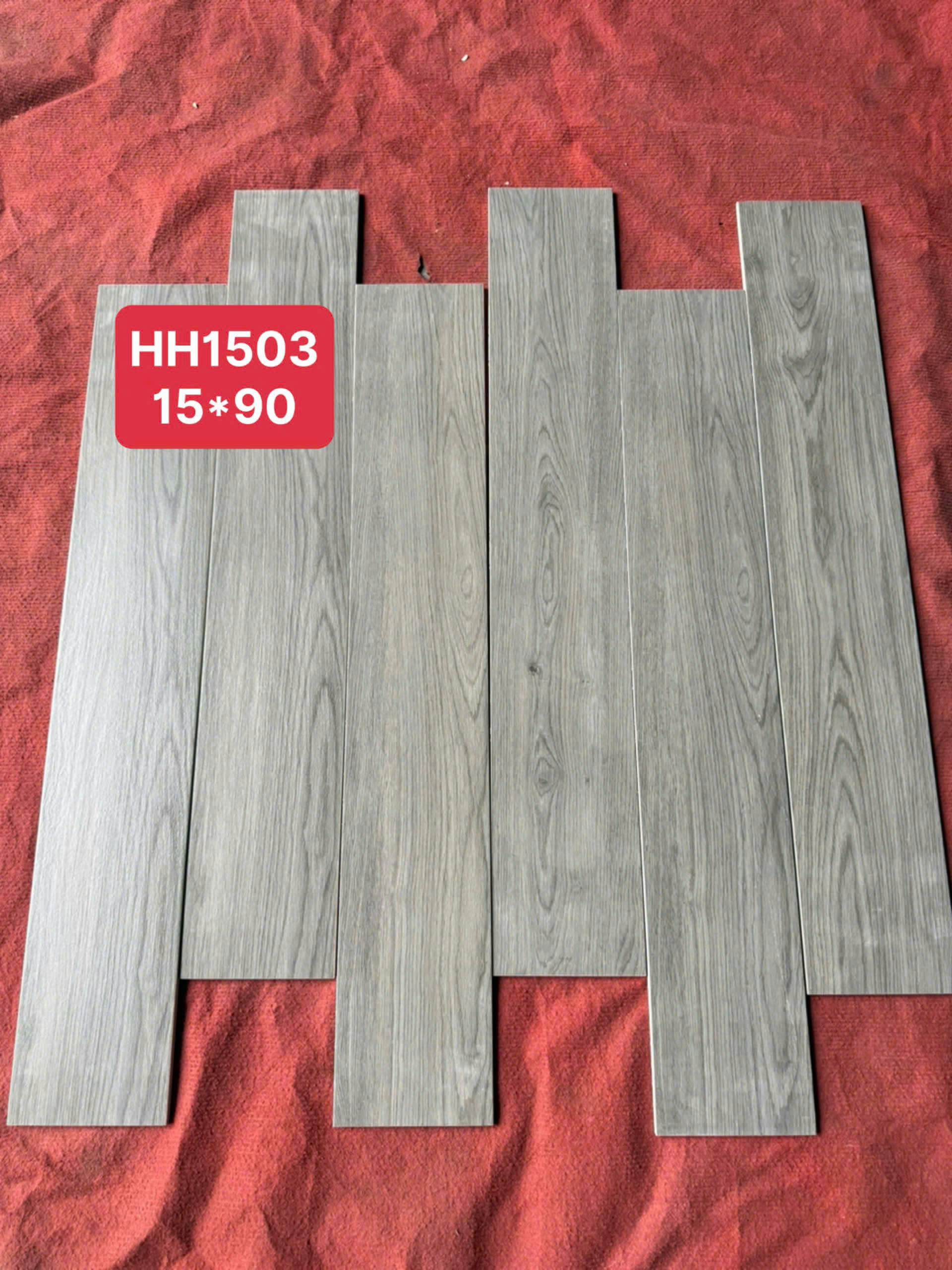 Gạch Porcelain Vân Gỗ Xám HH1503 15x90 cm - Ảnh 2