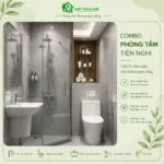 Combo phòng tắm tiện nghi